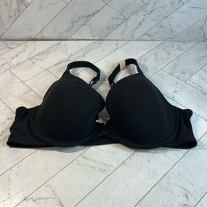 NWT Cacique Lane Bryant Womans T-Shirt Bra Black Lightly Lined UNDERWIRE 38D